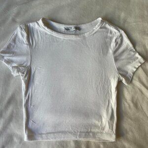 Zara Women's White Crop-top